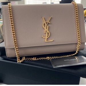 Kate Small YSL Crossbody Bag in Grained Leather
